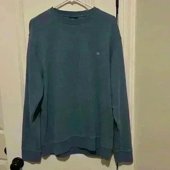 Crown & Ivy Men’s Blue Pullover Crew Light Sweater size Medium - Picture 3 of 8